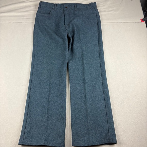 Levi's Other - Vintage Levis Panatela Action Slacks Mens 38x30 Blue Dacron Polyester Boot Cut